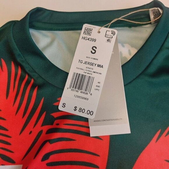 Adidas TG Jersey Soccer Futbol Jersey Shirt Miami Hurricanes Mens Small HG4399 - Picture 4 of 6
